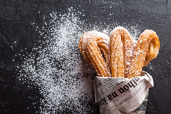 Food, Bakery Products, Baking, Powdered Sugar, Churros HD wallpaper