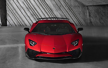 lamborghini aventador lp750 4 sv, aventador, italian, lamborghini, red HD wallpaper
