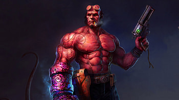 Art New Hellboy, hellboy, superheroes, artwork, digital-art, art, deviantart HD wallpaper