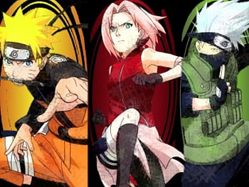 team kakashi, medical ninja, sakura haruno, naruto uzumaki, kakashi hatake, demon fox HD wallpaper