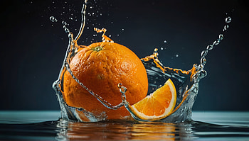 Orange, orange (Fruit), water HD wallpaper