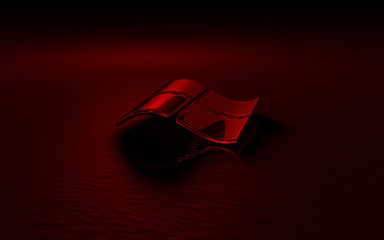 burgundy 3d Windows logo, black background, 3d waves burgundy background, Windows logo, Windows emblem, 3d art, Windows HD wallpaper