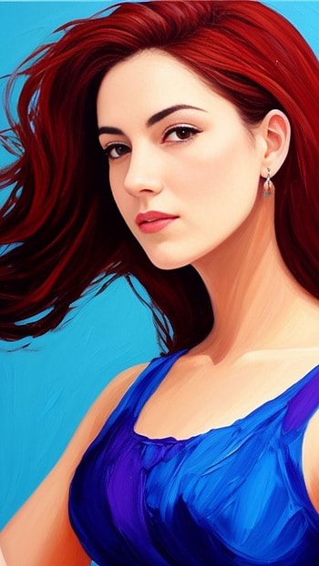 oil painting, portrait HD phone wallpaper