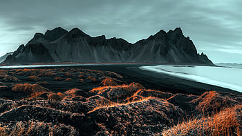 Mountain range Iceland HD wallpaper