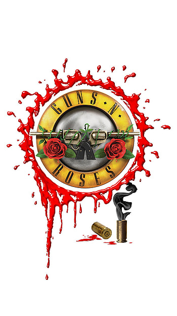 Guns N' Roses, red, green, white, black, yellow, grey HD phone wallpaper