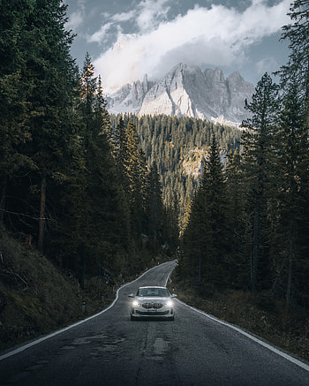 Nature, Mountains, Cars, Road, Forest, Car HD phone wallpaper