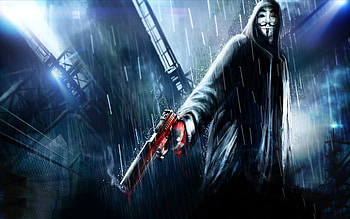 Anonymus Vendetta, anonymus, hacker, computer HD wallpaper