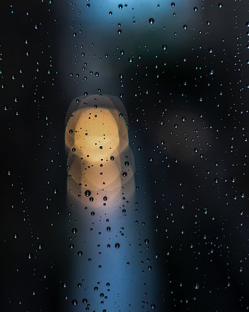Drops, Macro, Dark, Glare, Glass HD phone wallpaper