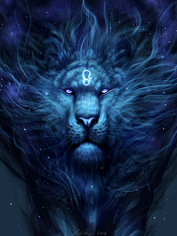 Art, Tiger, Glow, Mane, Fantastic HD phone wallpaper