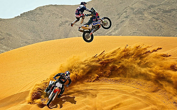 Sand, Motorcycles, Desert, Motocross, Cross HD wallpaper