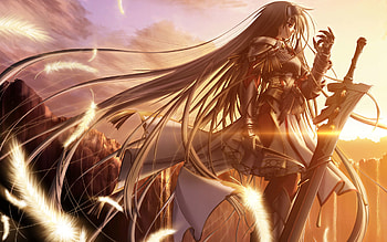 .com//anime-/warrior-anime-girl- . HD wallpaper