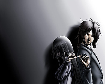 Yomi Isayama & Noriyuki Izuna, noriyuki izuna, yomi, izuna noriyuki, cute, black hair, anime girl, anime, isayama yomi, noriyuki, yomi isayama, ga-rei zero, duo HD wallpaper