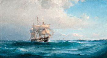 Ship, Oil Painting, Painting, Artistic HD wallpaper