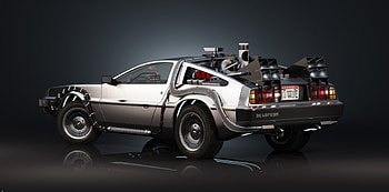 DeLorean DMC-12, Background, Awesome design, Classic car HD wallpaper