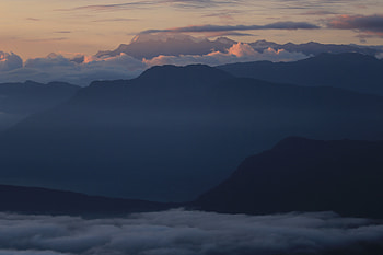 Nature, Sky, Clouds, Fog, Hills HD wallpaper