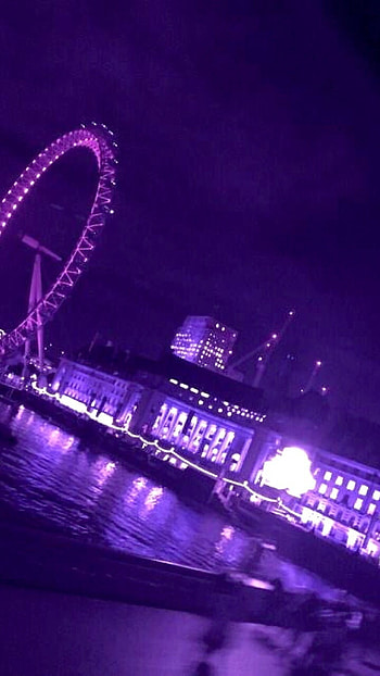 Purple Aesthetic, Purple Town HD phone wallpaper