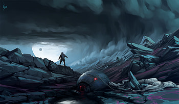 Astronaut Science Fiction Space Digital Art, astronaut, space, science-fiction, digital-art, deviantart HD wallpaper