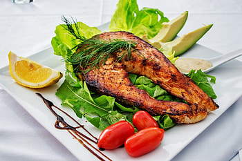 Fish, fry, food, lemon HD wallpaper