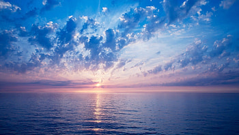 Blue sunrise, Serene landscapes, Tranquil waters, Peaceful mornings HD wallpaper