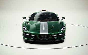 2021 Touring Arese RH95, front view, exterior, green supercar, new green Arese RH95, supercars, Touring HD wallpaper