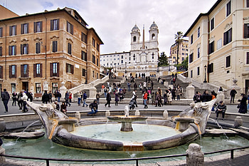 Barcaccia Fountain, Travels, History Blog, Piazza di Spagna HD wallpaper
