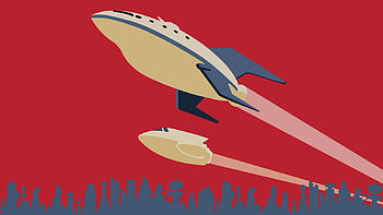 Planet Express Space Ship, Ship, Space ship, Planet Express, Space HD wallpaper