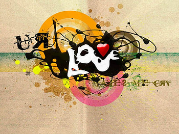 Turbulence Ghost, circles, heart, love HD wallpaper