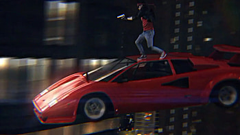 Kung Fury, Facing away, Signature pose, Retro vibes HD wallpaper