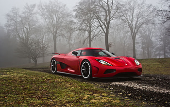 koenigsegg agera, koenigsegg, forest, red, cars HD wallpaper