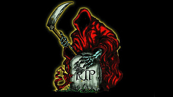 Dark Grim Reaper horror skeletons skull creepy f HD wallpaper