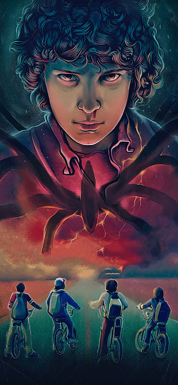 Stranger Things, Season 3, Eleven art, XS Max HD phone wallpaper