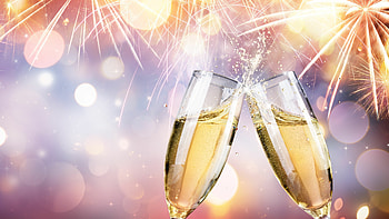 Celebration holiday, Celebration champagne, Fireworks , Celebrations HD wallpaper