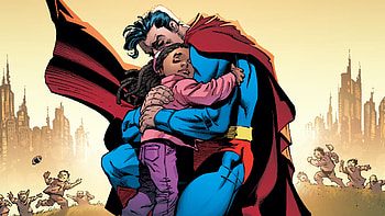 Superman: Up in the Sky HD wallpaper