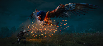 The Witcher 3 Royal Griffin Blue , the-witcher-3, games, ps4-games, xbox-games, pc-games HD wallpaper