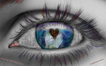 burning desire, fantasy, love, thoughtfull, eye, desire HD wallpaper