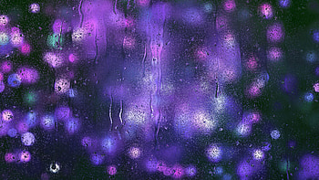 Violet, Drops, Macro, Glare, Glass, Purple HD wallpaper