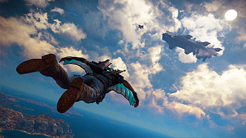 Just Cause gaming, Sky Fortress DLC, Steam purchase, Enhanced gameplay HD wallpaper