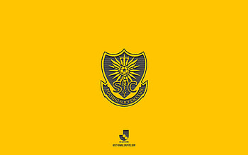 Tochigi SC, yellow background, Japanese football team, Tochigi SC emblem, J2 League, Japan, football, Tochigi SC logo HD wallpaper