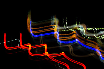 Abstract, Shine, Light, Multicolored, Motley, Lines, Long Exposure, zelight HD wallpaper