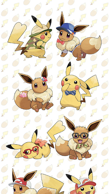 Pikachu, different characters HD phone wallpaper