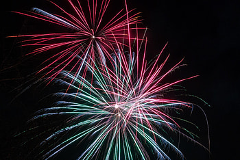 Salute, Sparks, Miscellanea, Miscellaneous, Neon, Glow HD wallpaper
