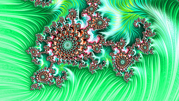 Fractal Art for your - Vivid Green and Other, green, CGI, pattern, psychedelic, trippy, Abstract, fractal, abstract green HD wallpaper