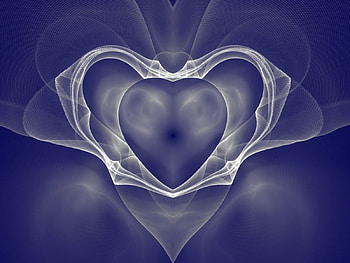 Blue heart, hearts, love HD wallpaper
