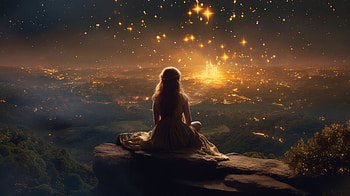 When You Wish Upon A Star, dreamy, alone, artist, artwork, digital-art, deviantart HD wallpaper