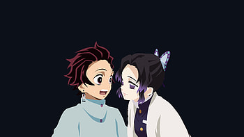 Shinobu Kochou Tanjiro Kamado Demon Slayer Kimetsu no Yaiba HD wallpaper