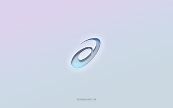 ASICS logo, cut out 3d text, white background, ASICS 3d logo, ASICS emblem, ASICS, embossed logo, ASICS 3d emblem HD wallpaper