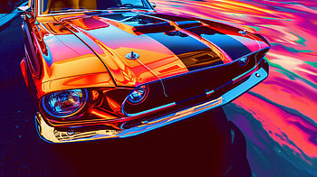 Vibrant Ford Mustang for Background, Ford Mustang HD wallpaper