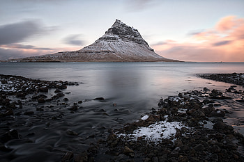 Nature, Water, Stones, Twilight, Mountain, Dusk HD wallpaper