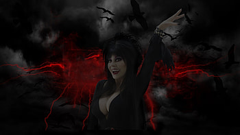 Elvira - Mistress of the Dark, night, cinema, gothic, horror, girl HD wallpaper
