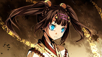Anime, Sight, Opinion, Girl, Kimono, Brunette, Bang, Quiff HD wallpaper